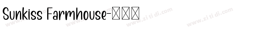 Sunkiss Farmhouse字体转换